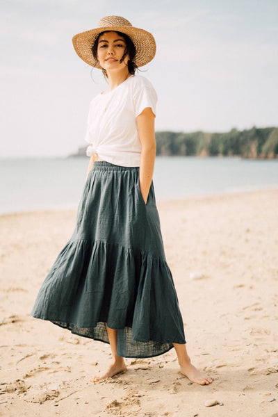 Maxi Skirt, Short Sleeve Tie Top,Square Top | 7/1 New Release!