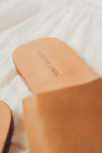Natural Tan Leather Sandal Single